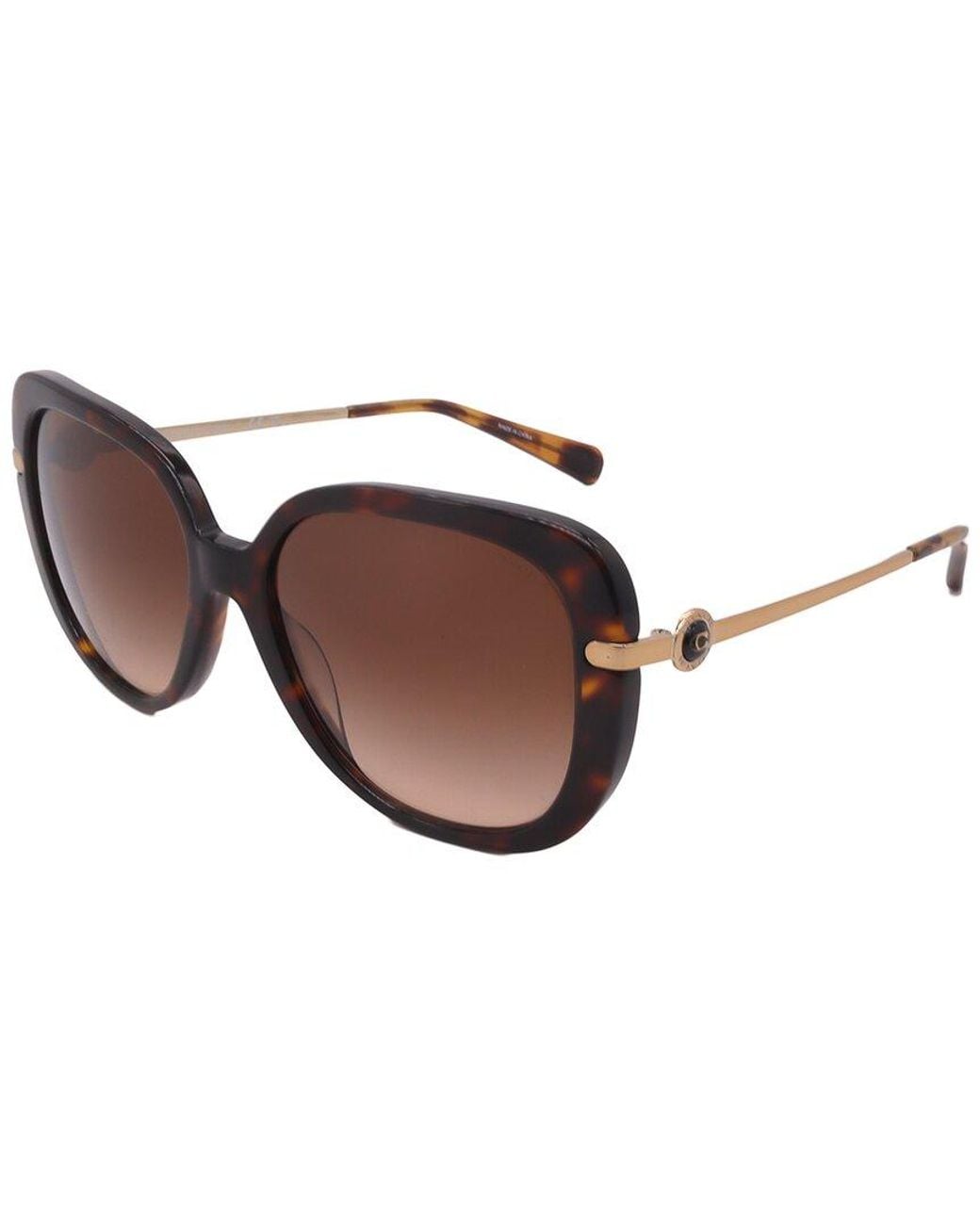 COACH Brown Hc8320 55Mm Sunglasses