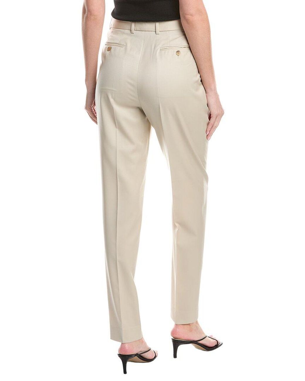 Fabiana Filippi Natural Wool High Waisted Trouser