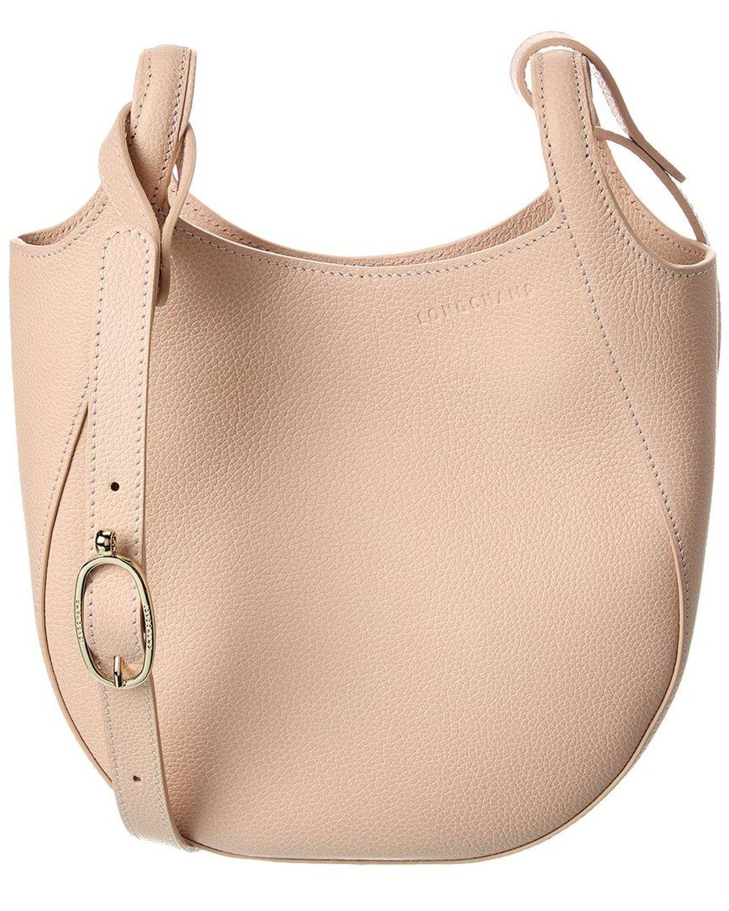 Longchamp Natural Le Foulonne Small Leather Crossbody