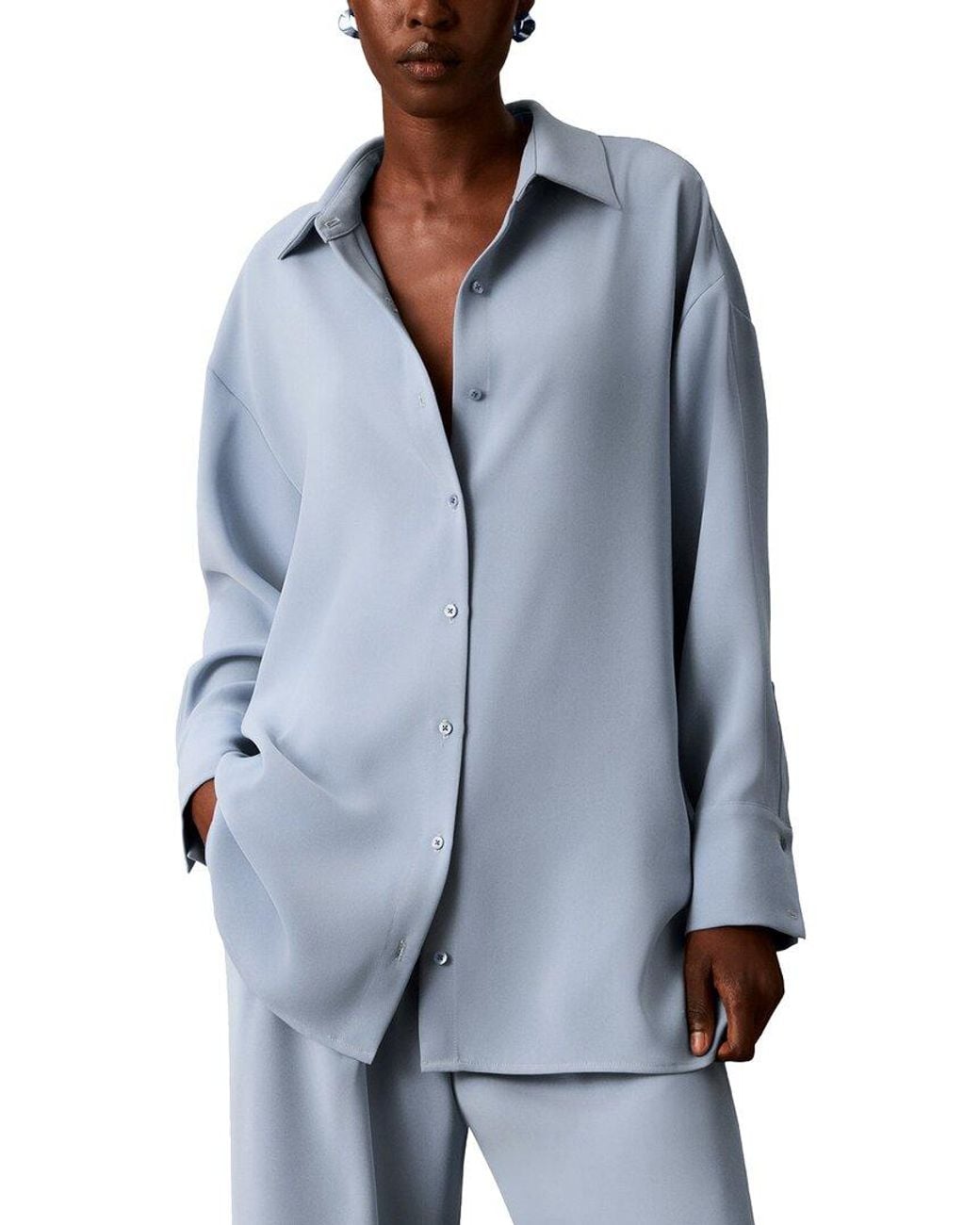 Calvin Klein Blue Long Sleeve Tunic