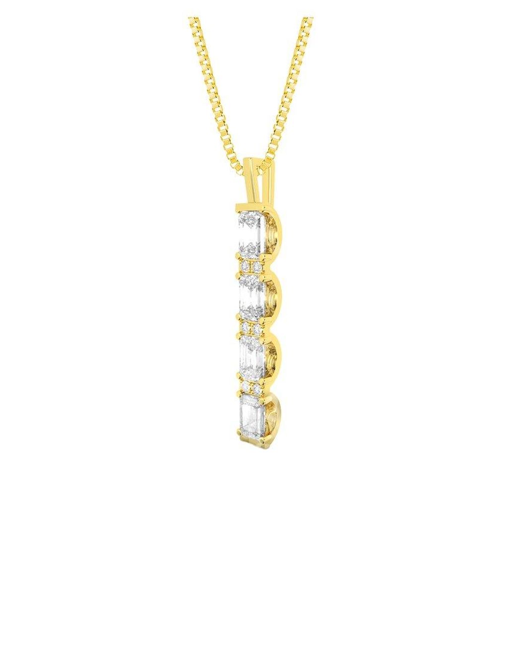 Amairah White 14K 4.00 Ct. Tw. Lab-Grown Diamond Pendant Necklace