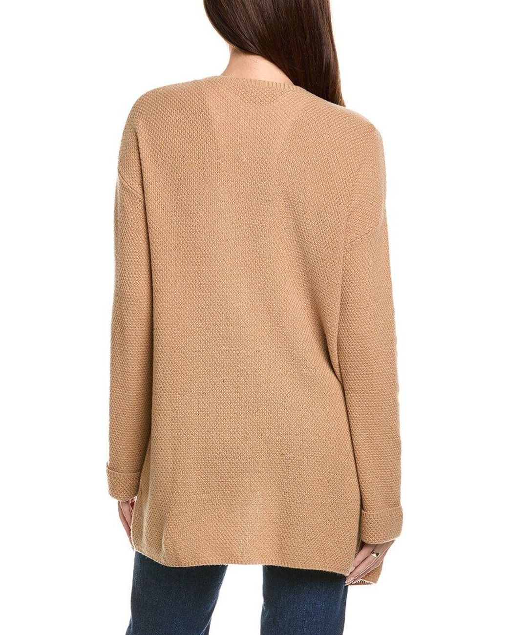 Kier + J Blue Kier + J Wool & Cashmere-Blend Open Cardigan