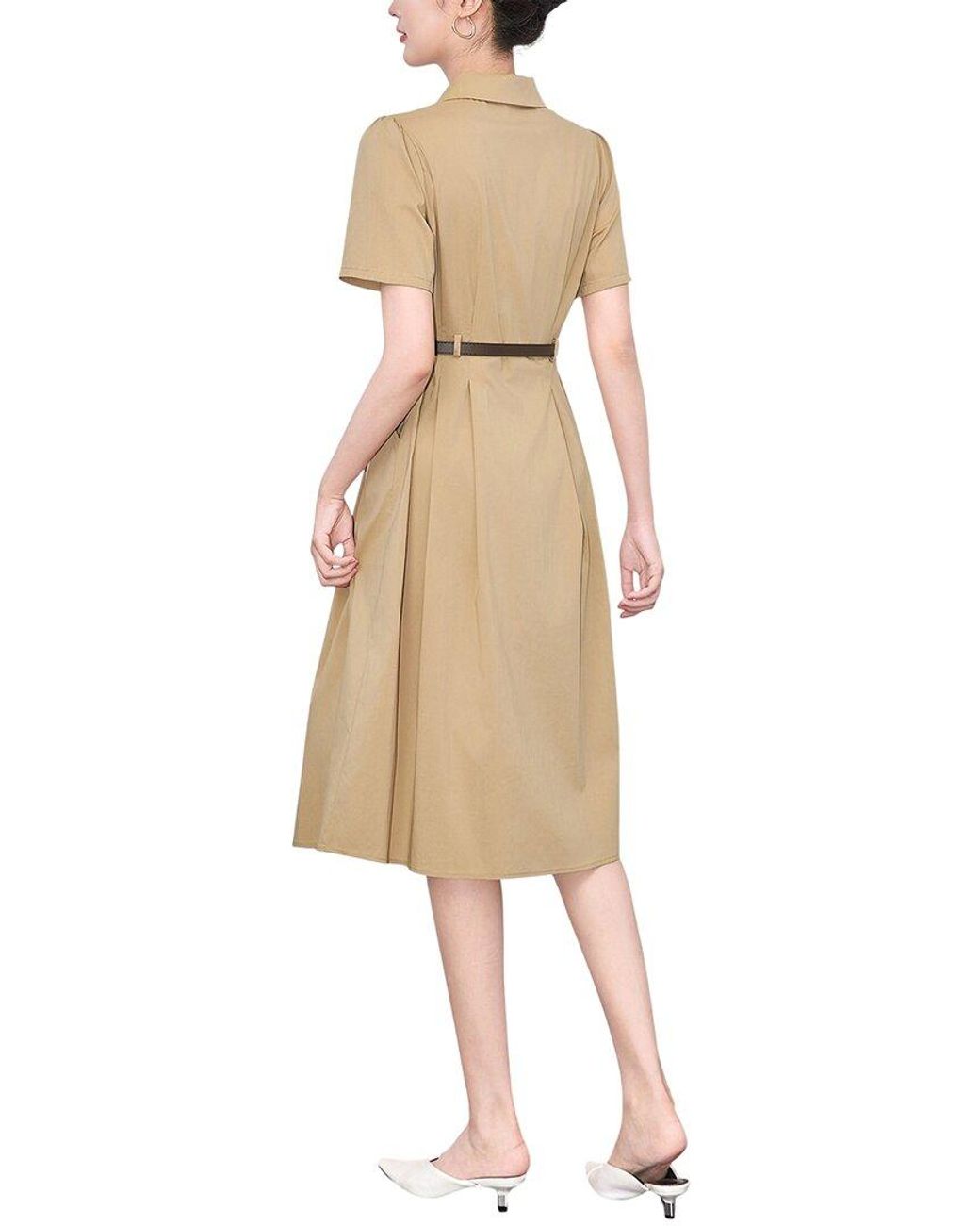 Monique Lagarde Natural Midi Dress