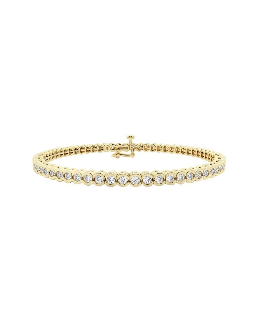 Lab Grown Diamonds White 14K 3.00 Ct. Tw. Lab-Grown Diamond Tennis Bracelet