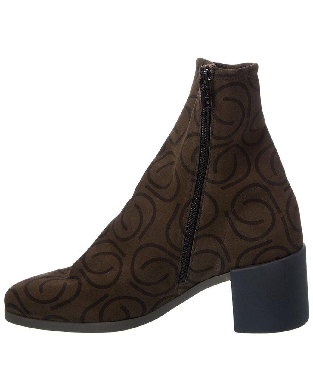 Arche Brown Angbaa Leather Bootie