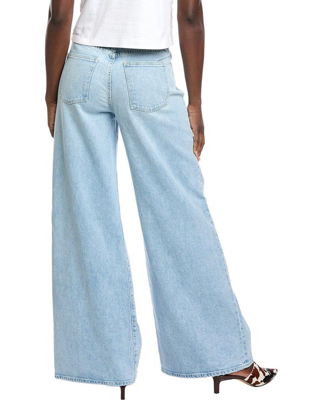 Jonathan Simkhai Blue Greer Super Wide Leg Denim Pant