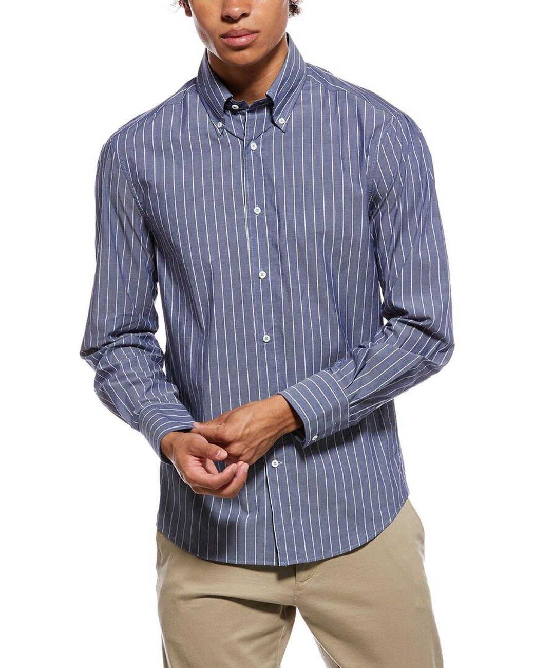 Brunello Cucinelli Blue Shirt for men