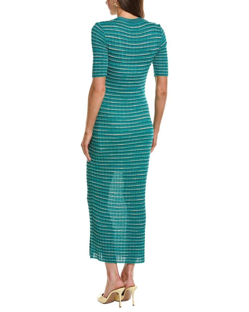 Missoni Green Abito Lungo Midi Dress