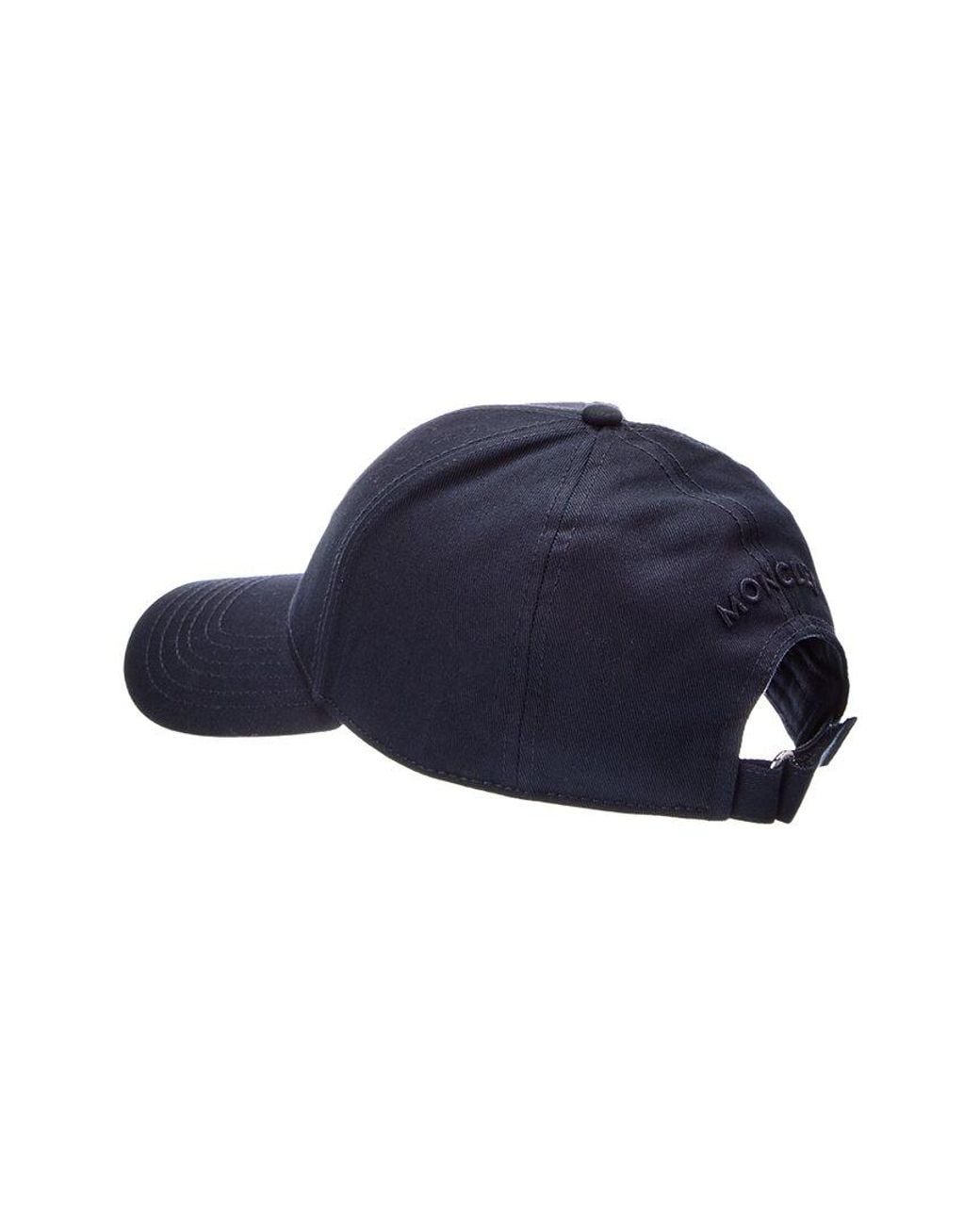 Moncler Blue Logo Pitch Baseball Cap for men