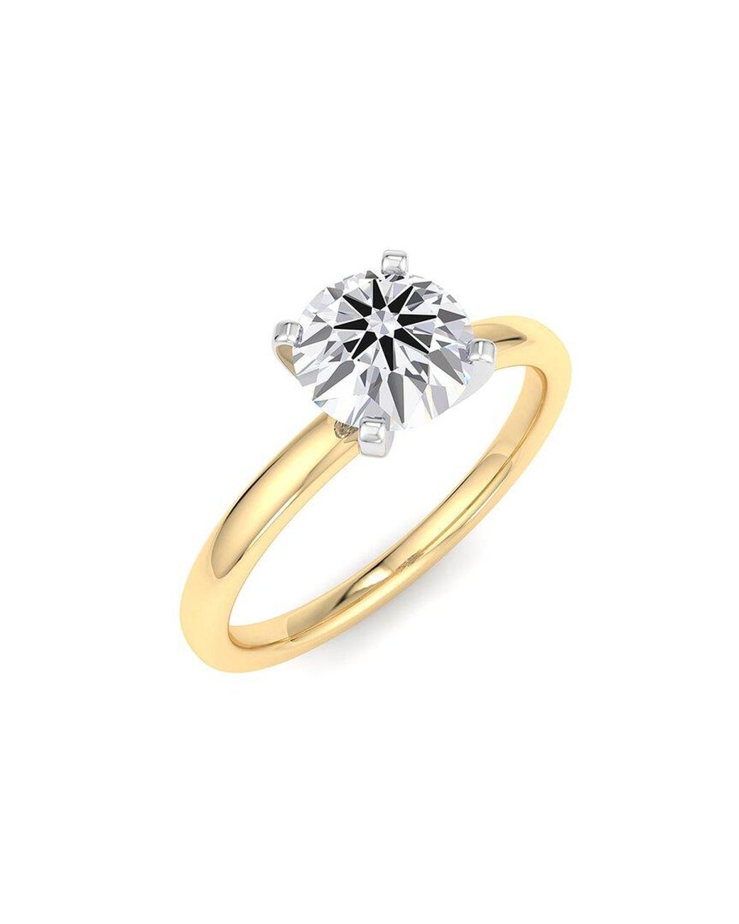 SuperJeweler Metallic 14K 1.00 Ct. Tw. Lab-Grown Diamond Ring