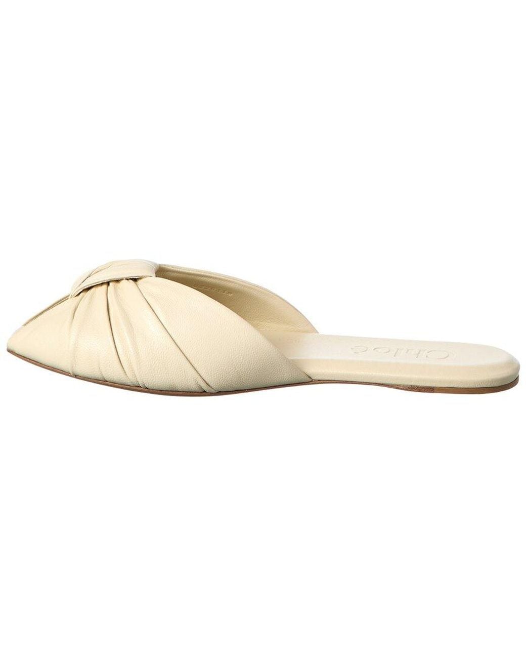 Chloé White Suzie Leather Sandal