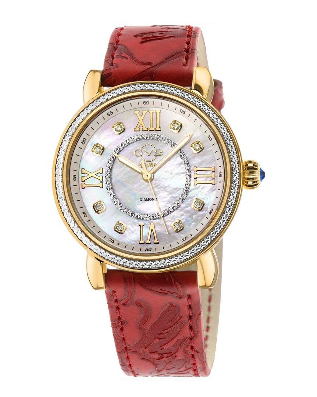Gv2 Multicolor Marsala Diamond Watch