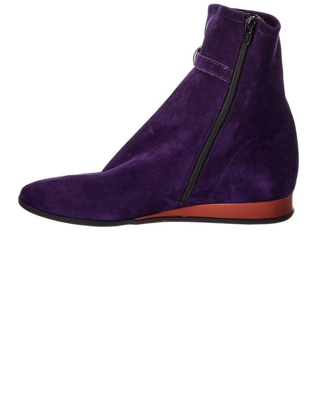 Arche Purple Piamay Leather Bootie