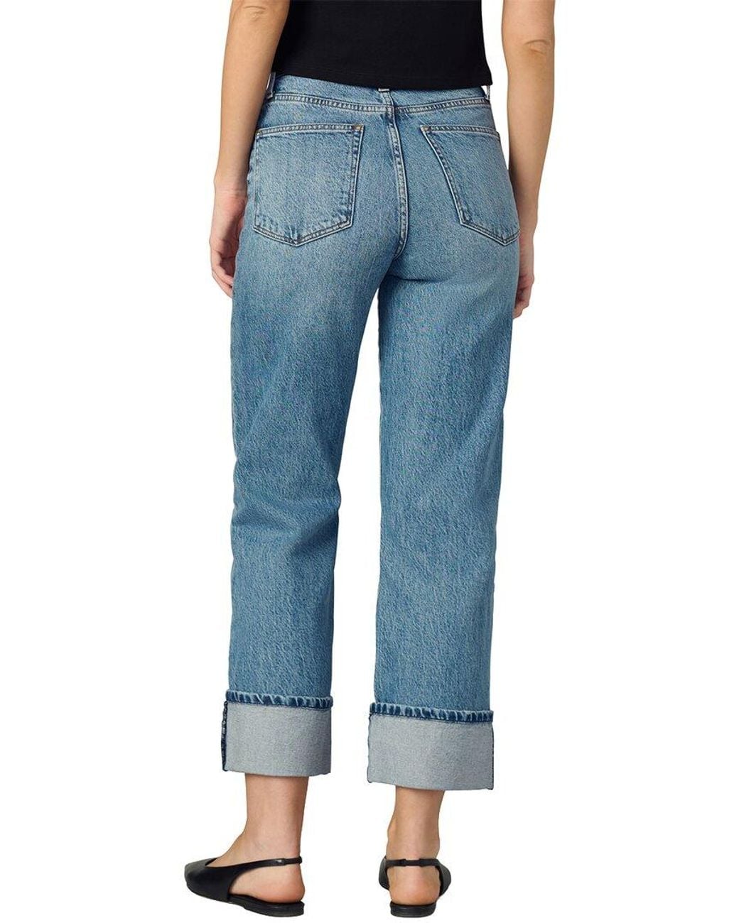 Joe's Jeans Blue The Margot Cuffed Straight Jean