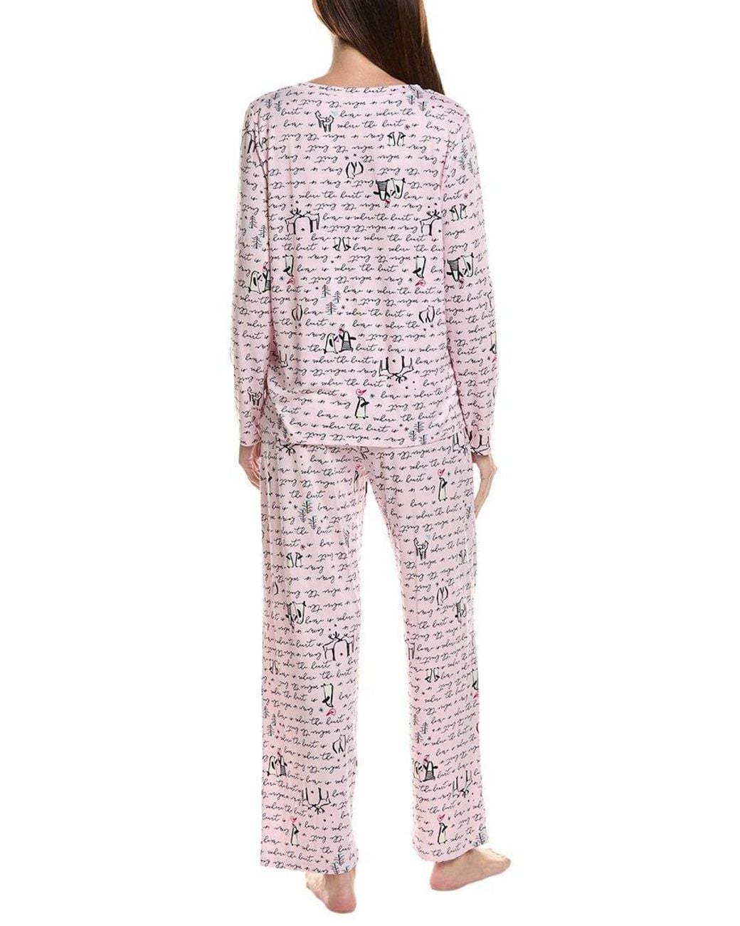 Hue Red 2Pc Timeless Jersey Pajama Set