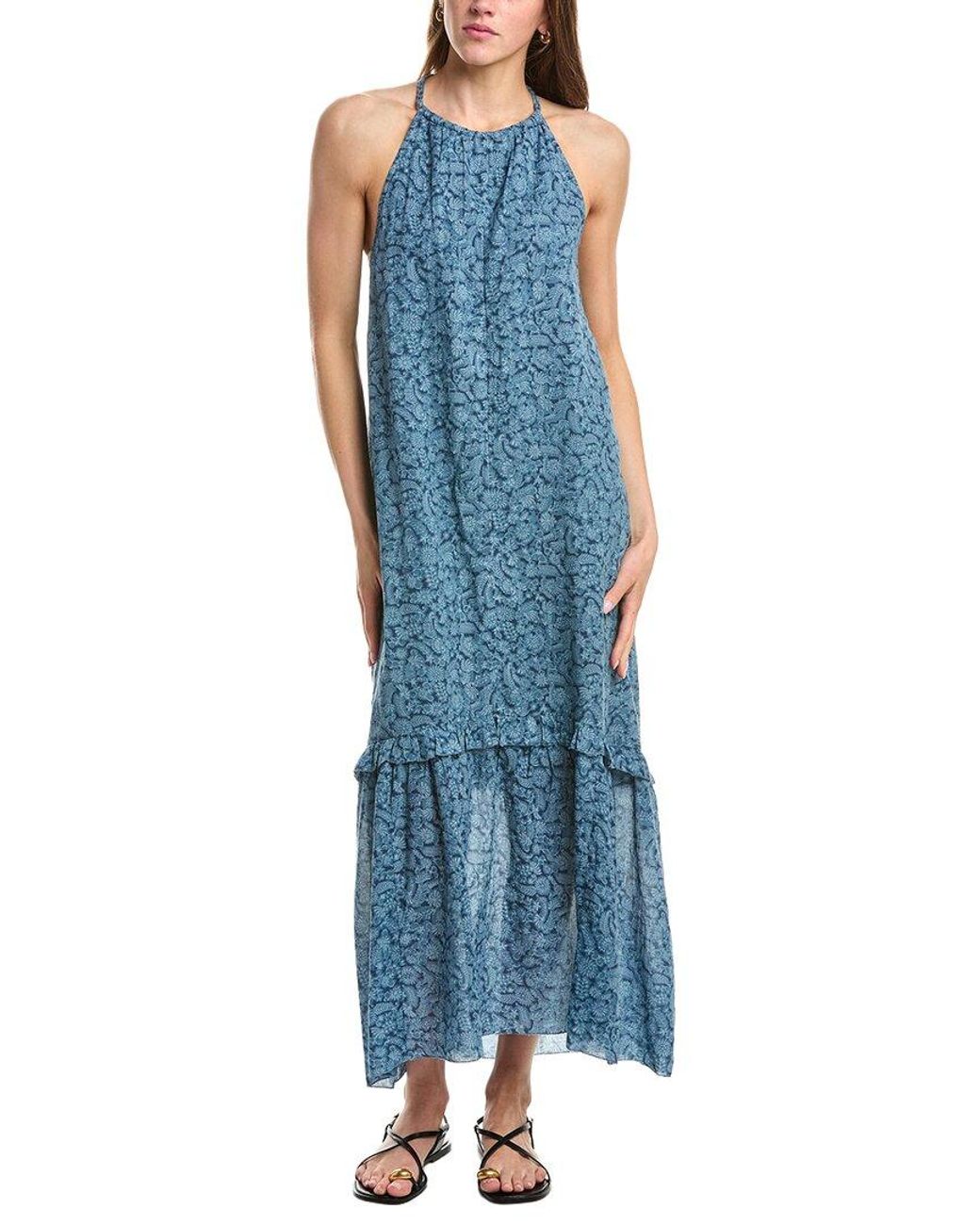Faherty Brand Blue Amelia Maxi Dress