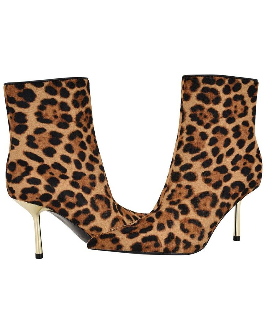 Nine West Brown Narendp5 Haircalf Bootie