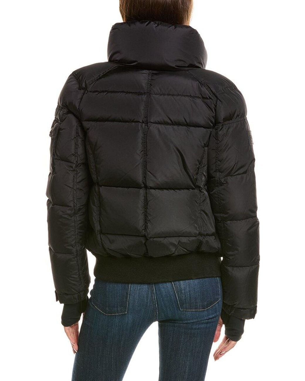 Sam. Black Down Bomber Jacket
