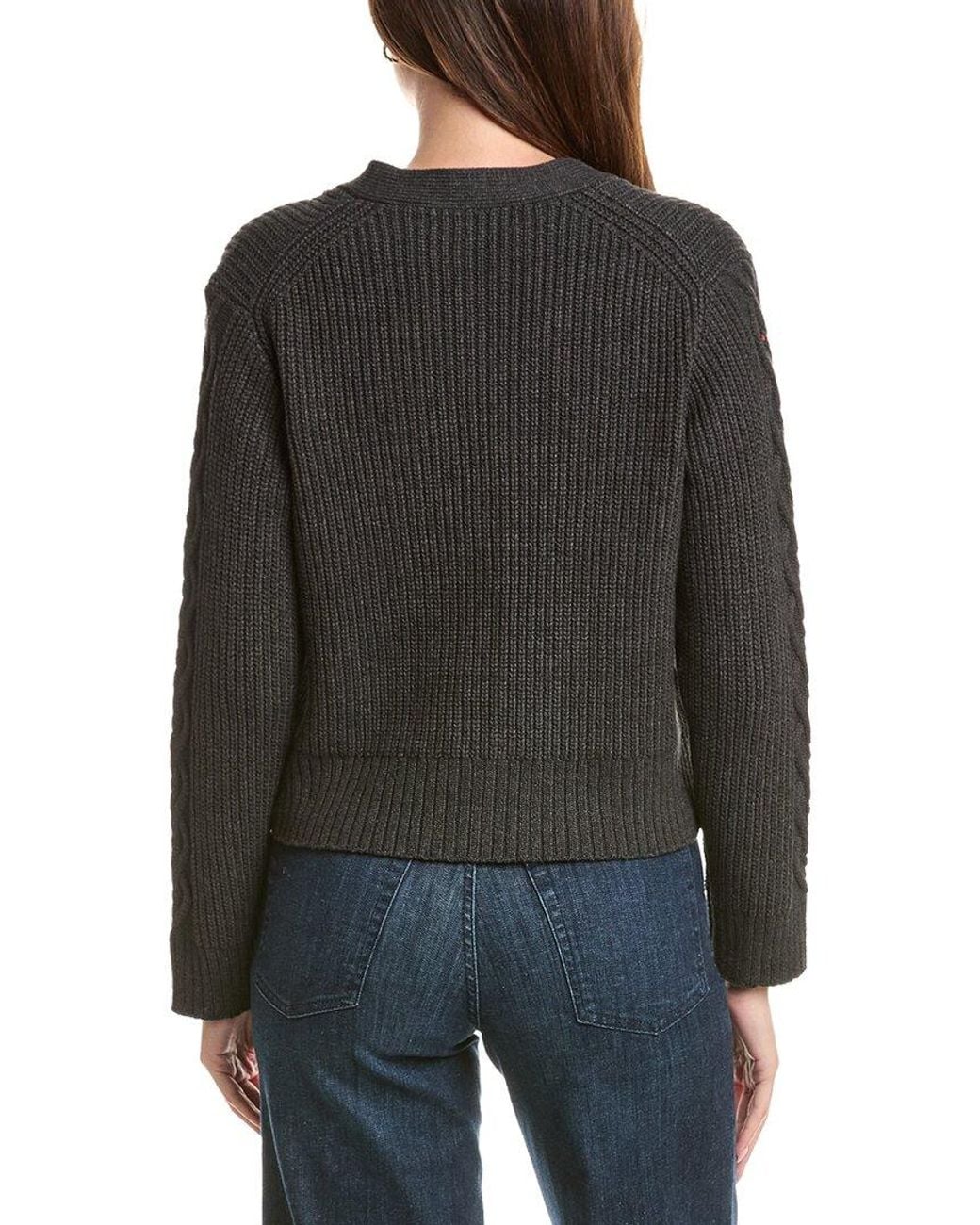 Michael Stars Black Carson V Neck Cardigan