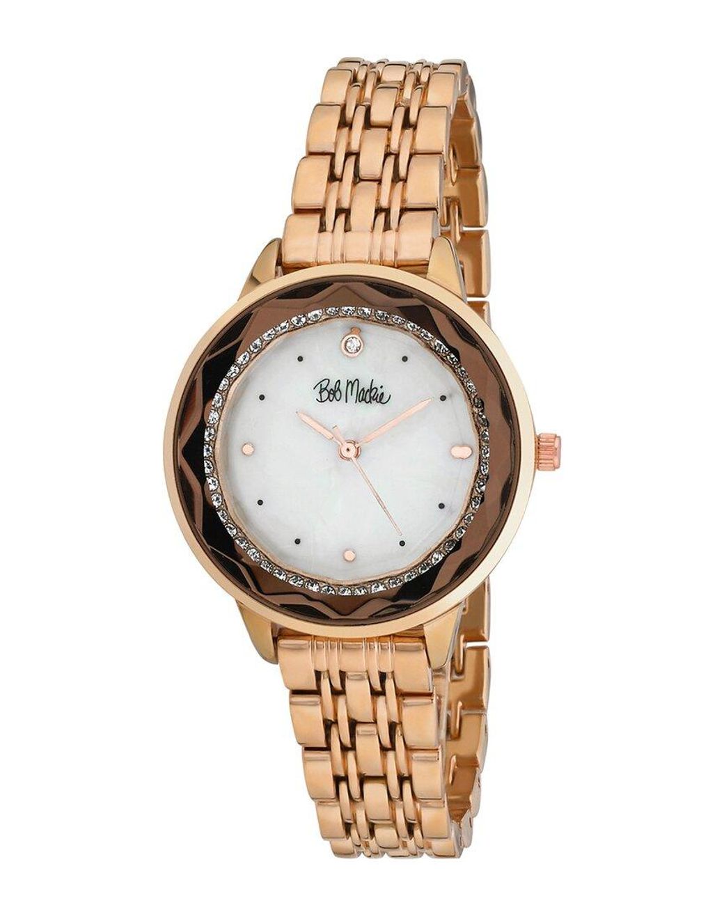 Bob Mackie Metallic Diamond Watch