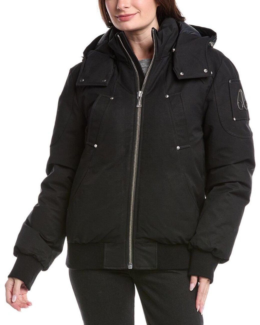 Moose Knuckles Black Down Jacket