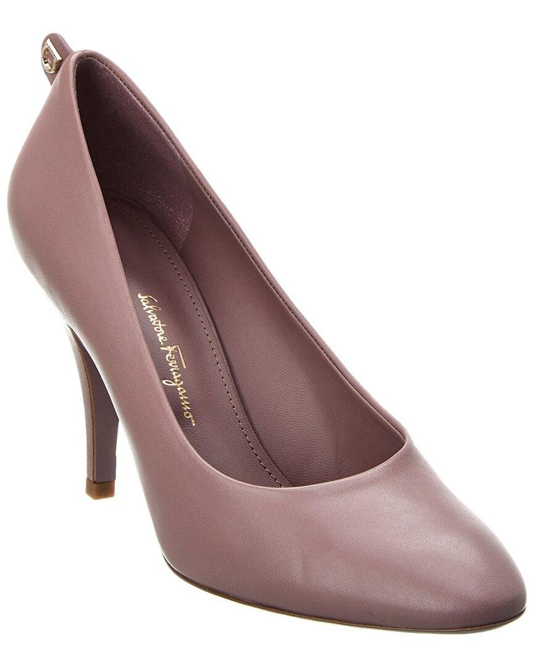 Ferragamo Purple Judy Leather Pump