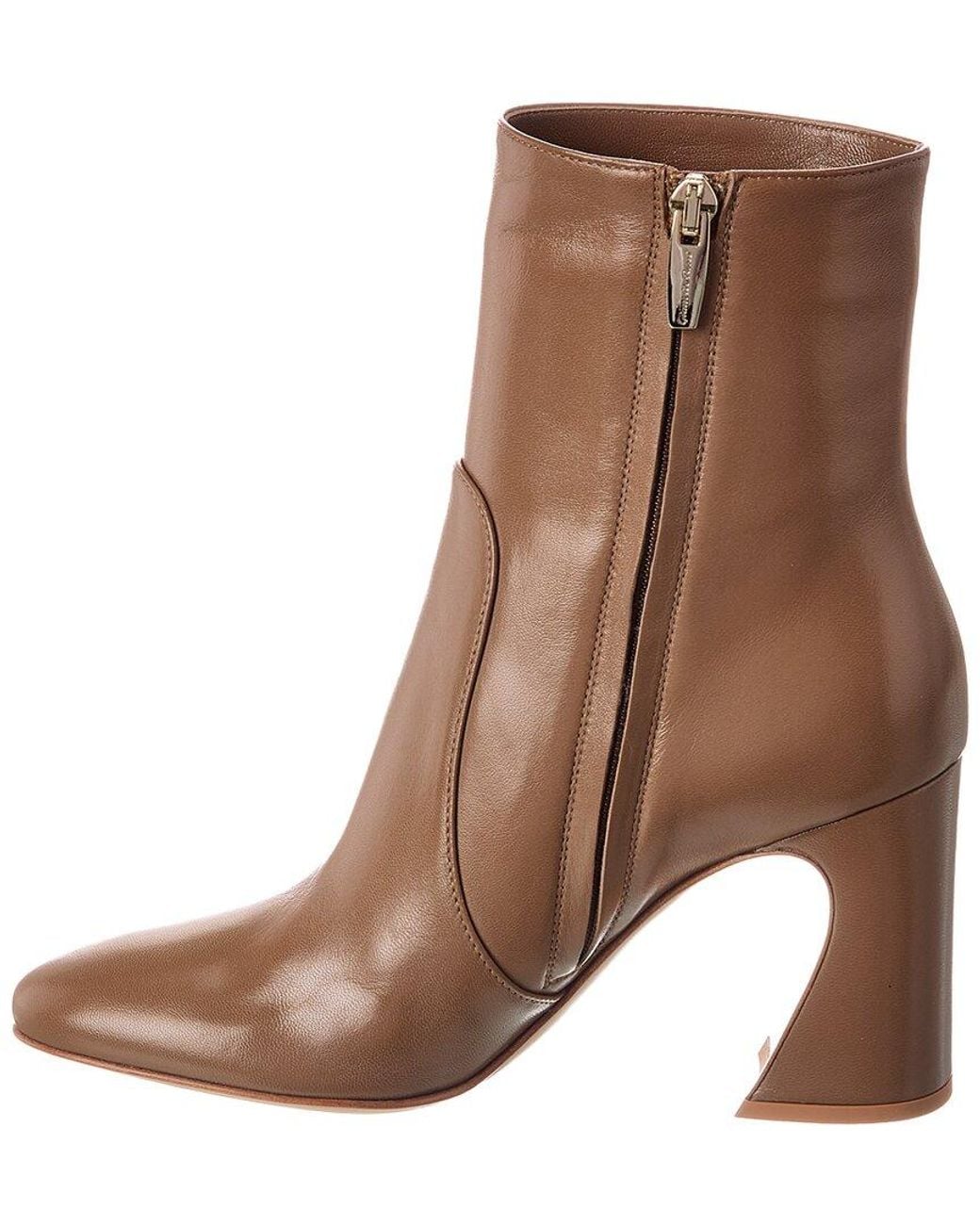 Gianvito Rossi Brown 85 Leather Boot