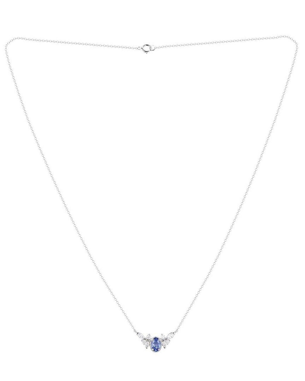 Gregg Ruth Blue 14K 0.80 Ct. Tw. Diamond & Sapphire Pendant