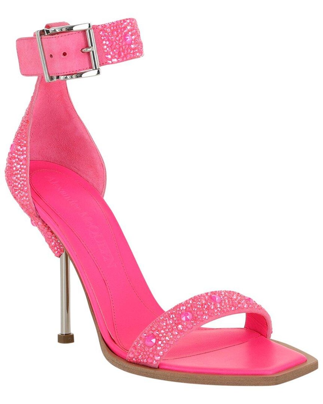 McQueen Pink Leather Sandal