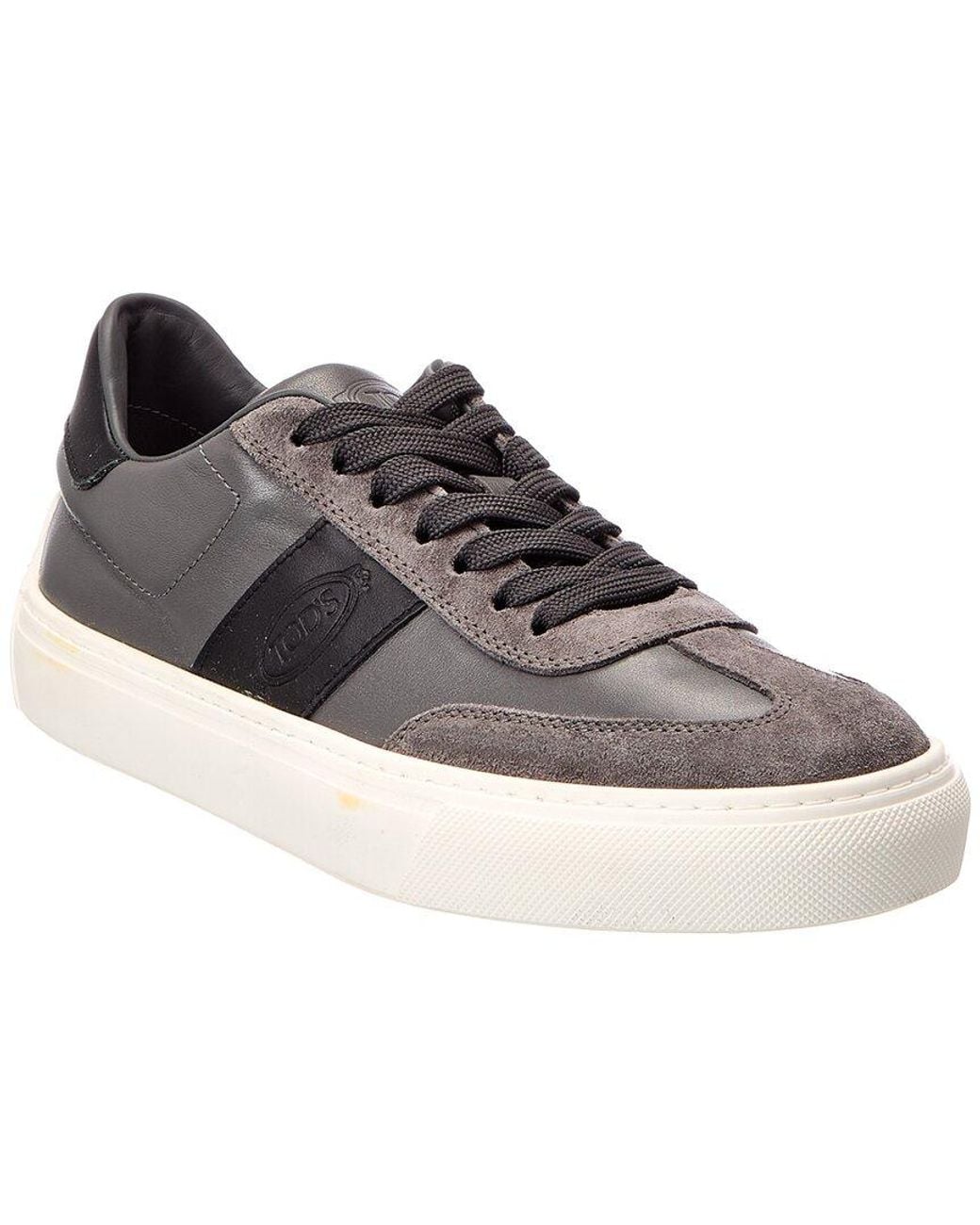 Tod's Brown Leather & Suede Sneaker for men
