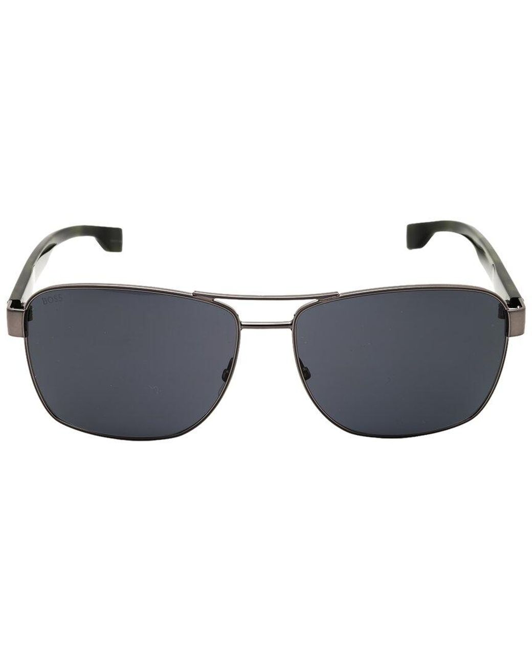 Boss Blue 60Mm Sunglasses for men