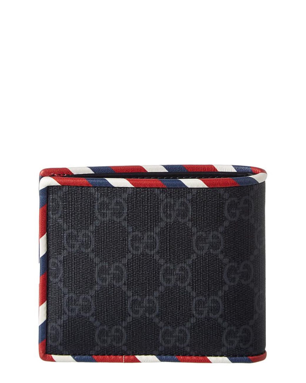 Gucci Night Courier Gg Supreme Canvas Bifold Wallet in Black for Men | Lyst