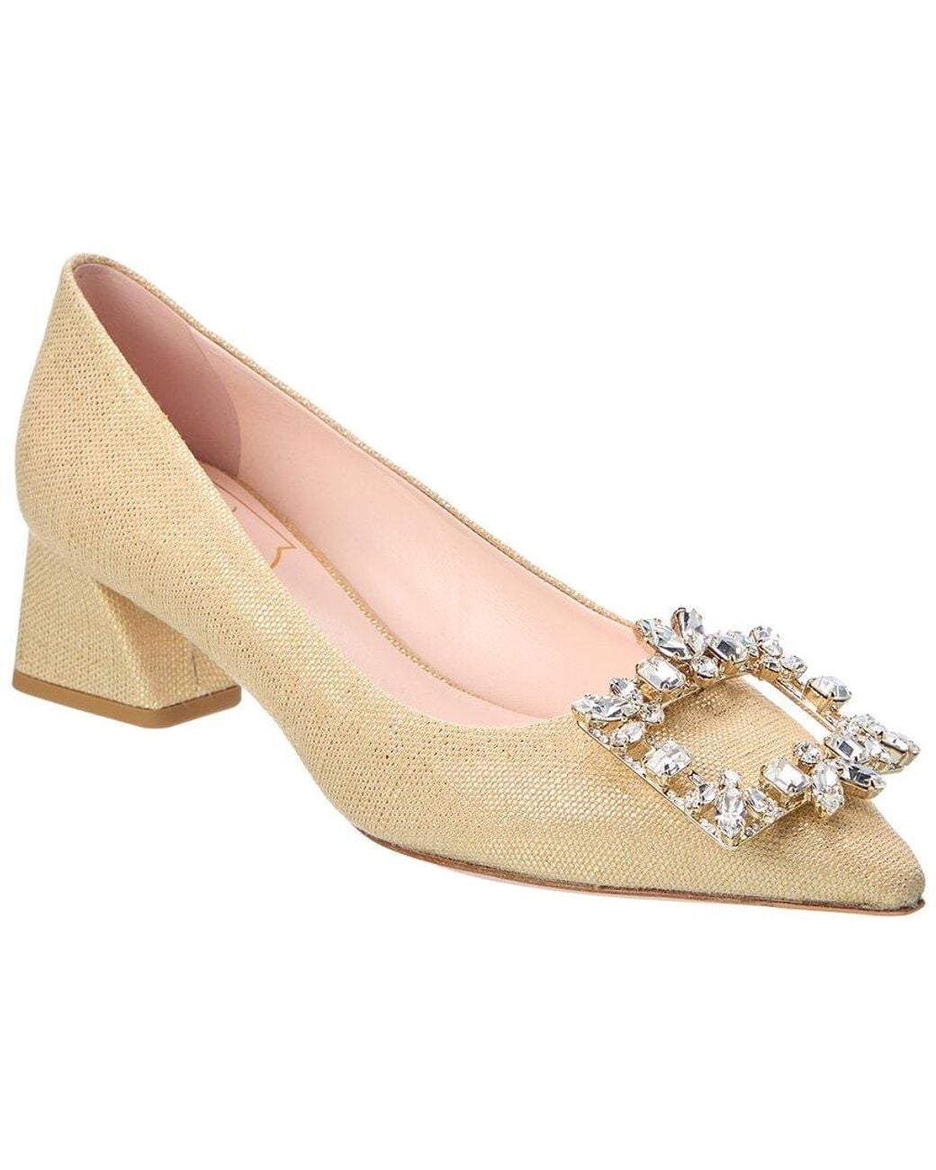 Roger Vivier Natural Canvas Pump