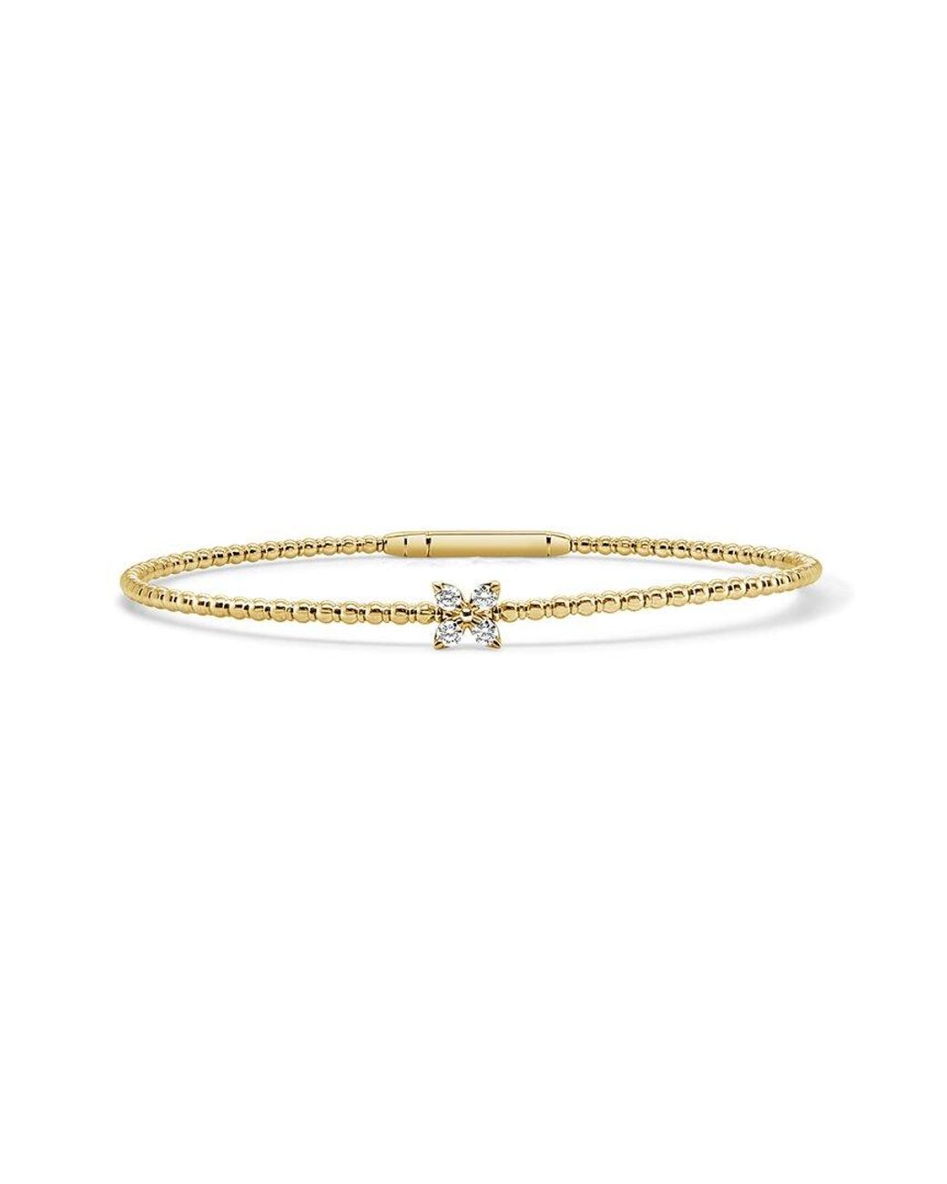 Sabrina Designs White 14K 0.12 Ct. Tw. Diamond Stackable Bangle