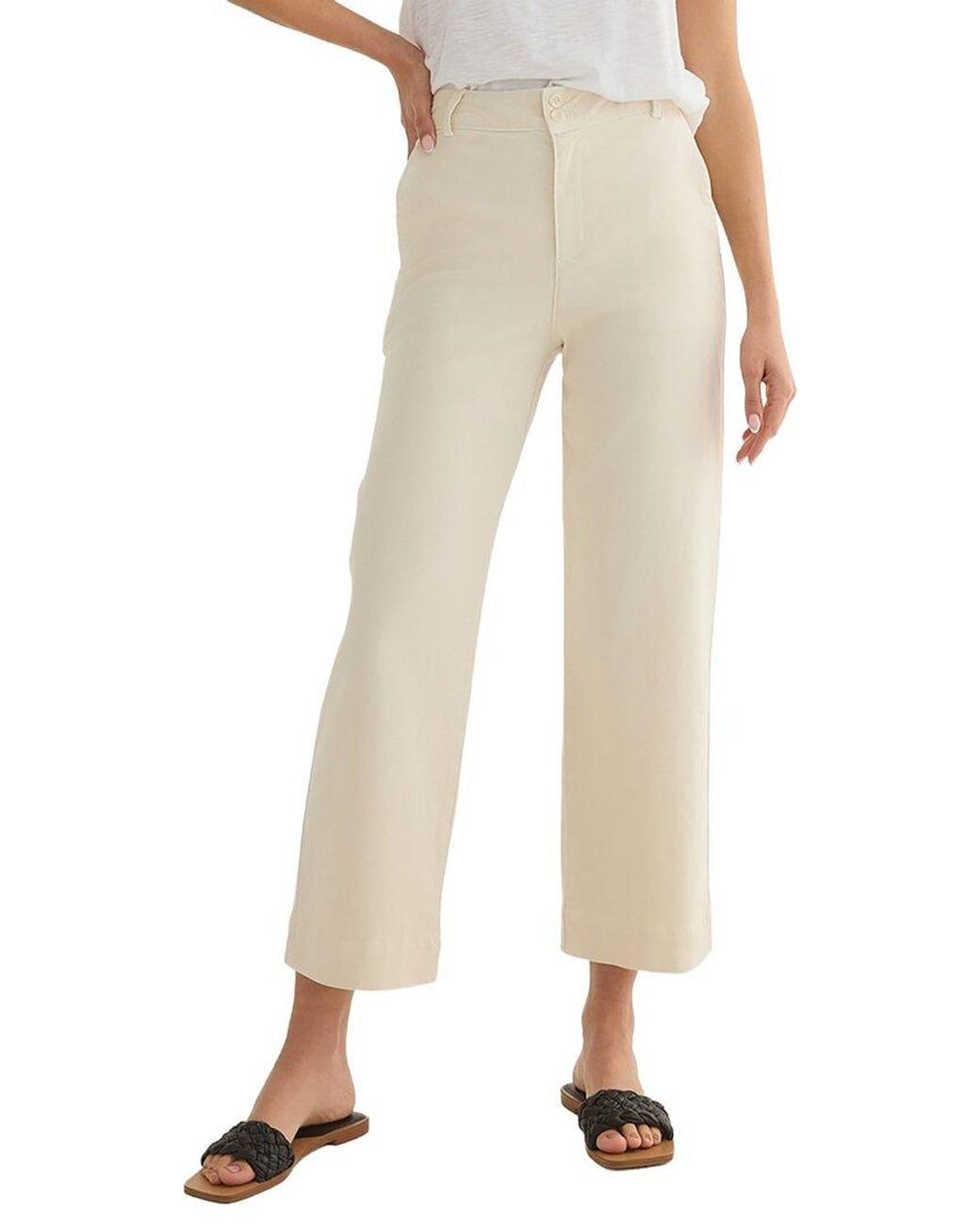 Bella Dahl Natural Wide Leg Crop Pant