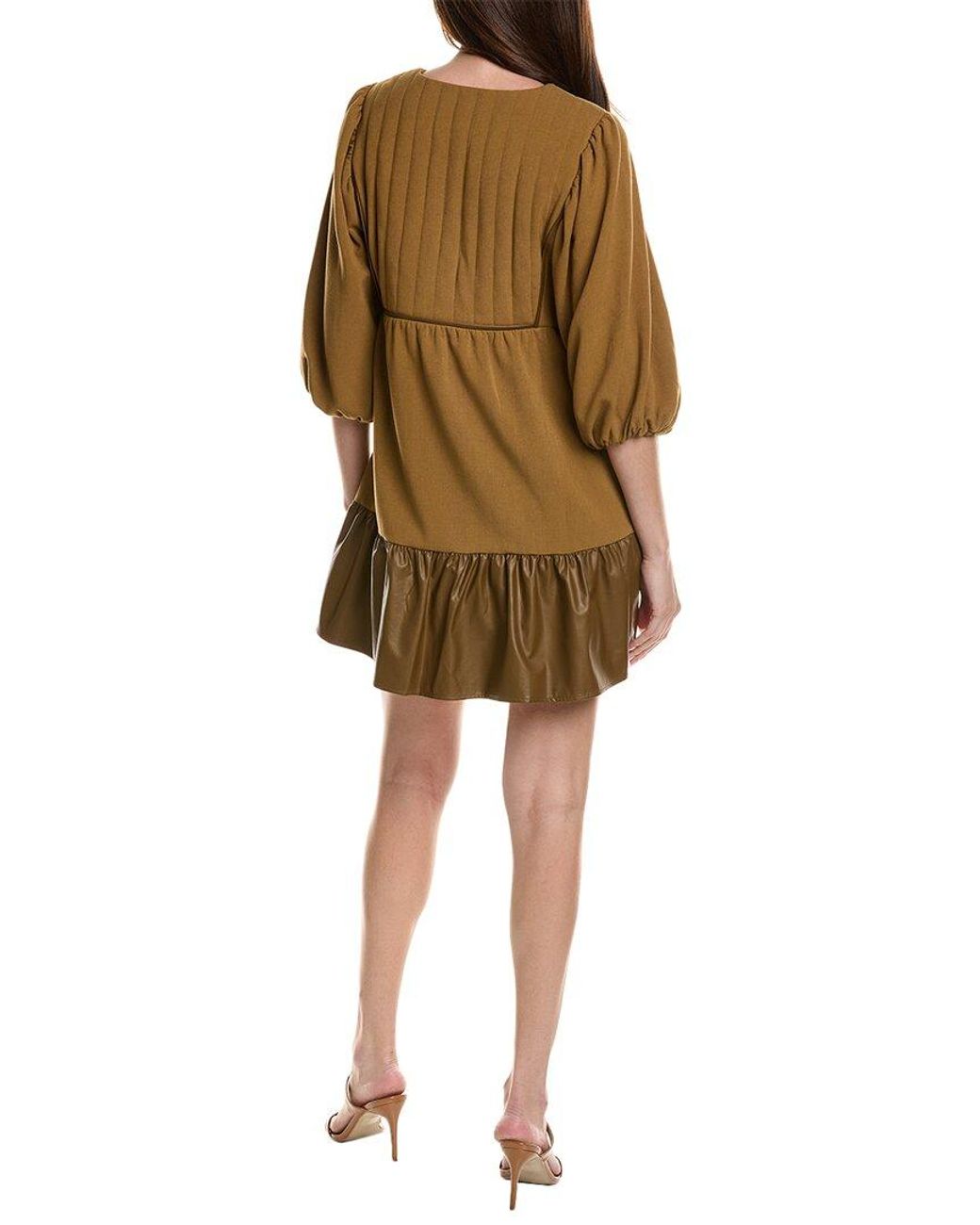 CROSBY BY MOLLIE BURCH Natural Addison Mini Dress