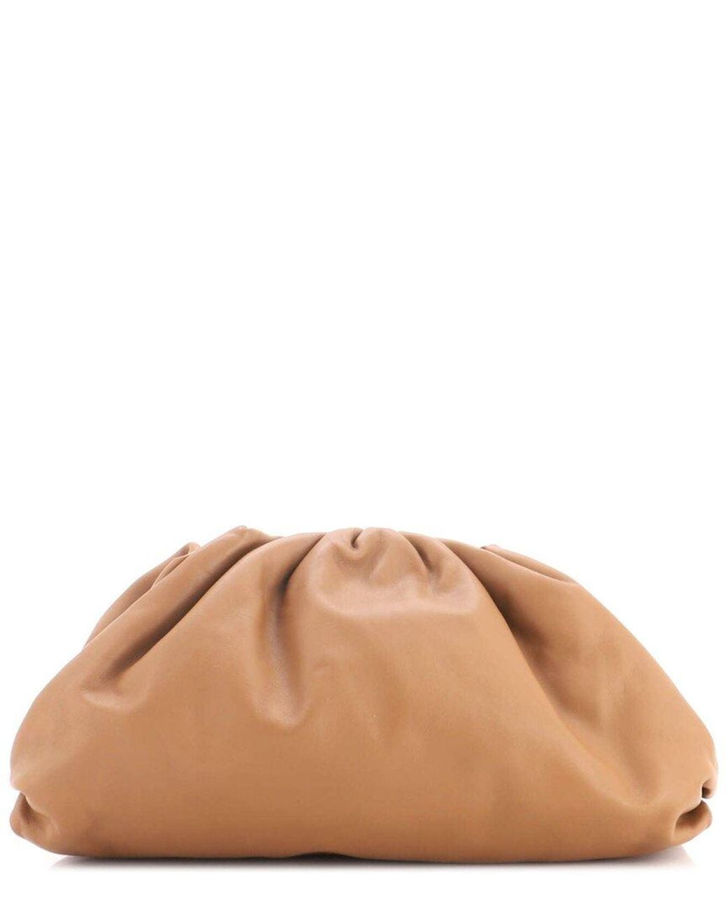 Bottega Veneta Brown Leather The Pouch Teen (Authentic Pre-Loved)