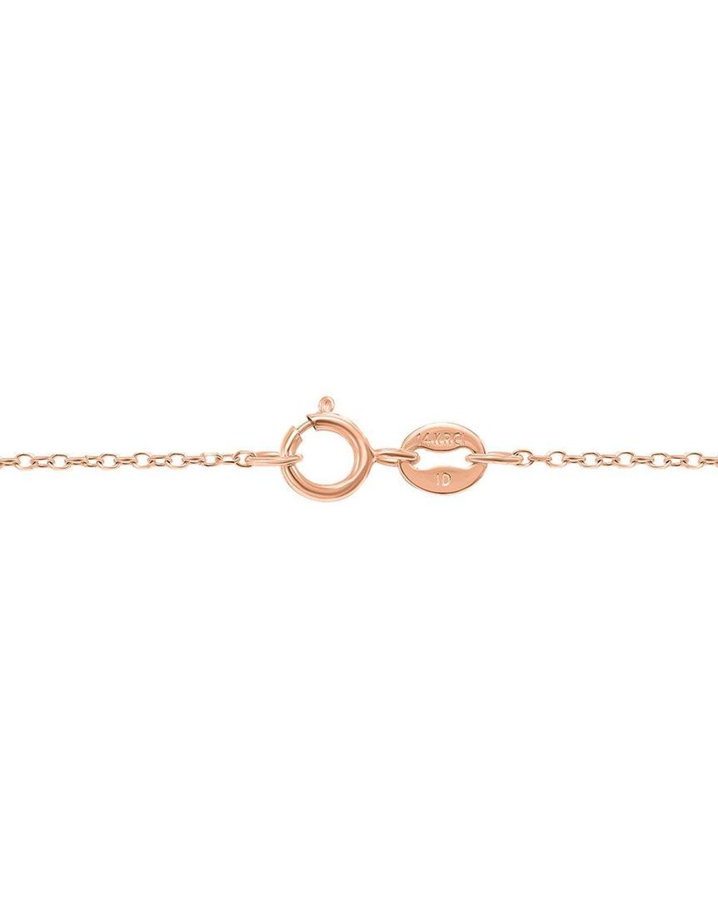 True Diamond Multicolor 14k Rose Gold 0.46 Ct. Tw. Diamond Necklace