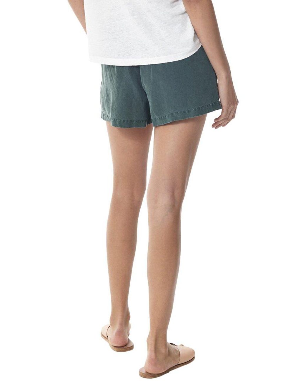 Young Fabulous & Broke Blue Kalea Linen-Blend Short