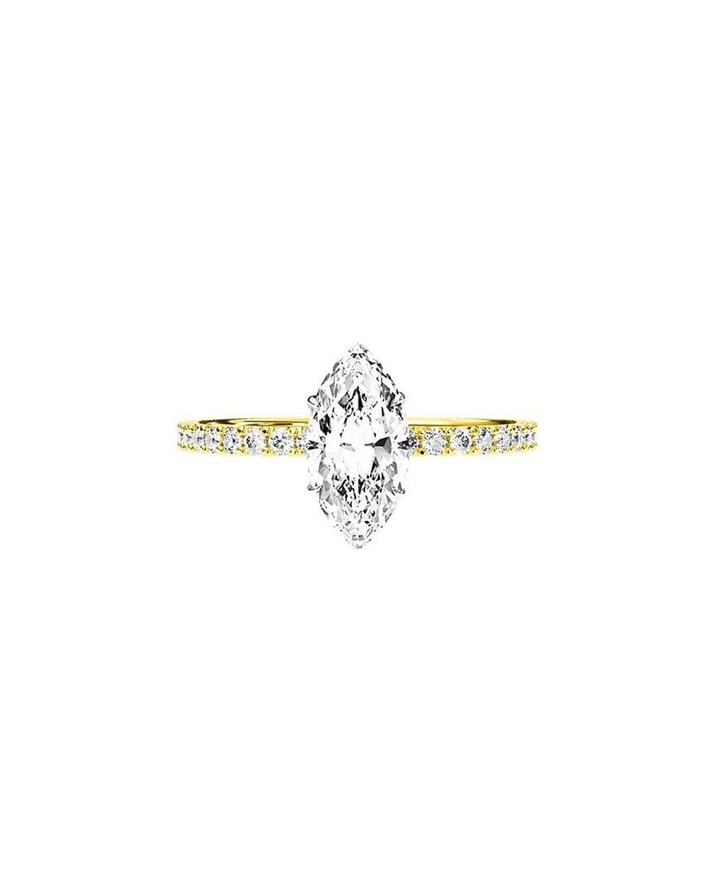 Amairah White 14K 4.00 Ct. Tw. Lab-Grown Diamond Engagement Ring