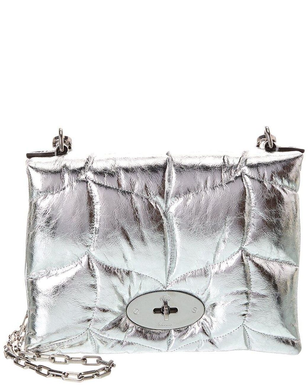 Mulberry Little Softie Leather Shoulder Bag in Grey | Lyst UK