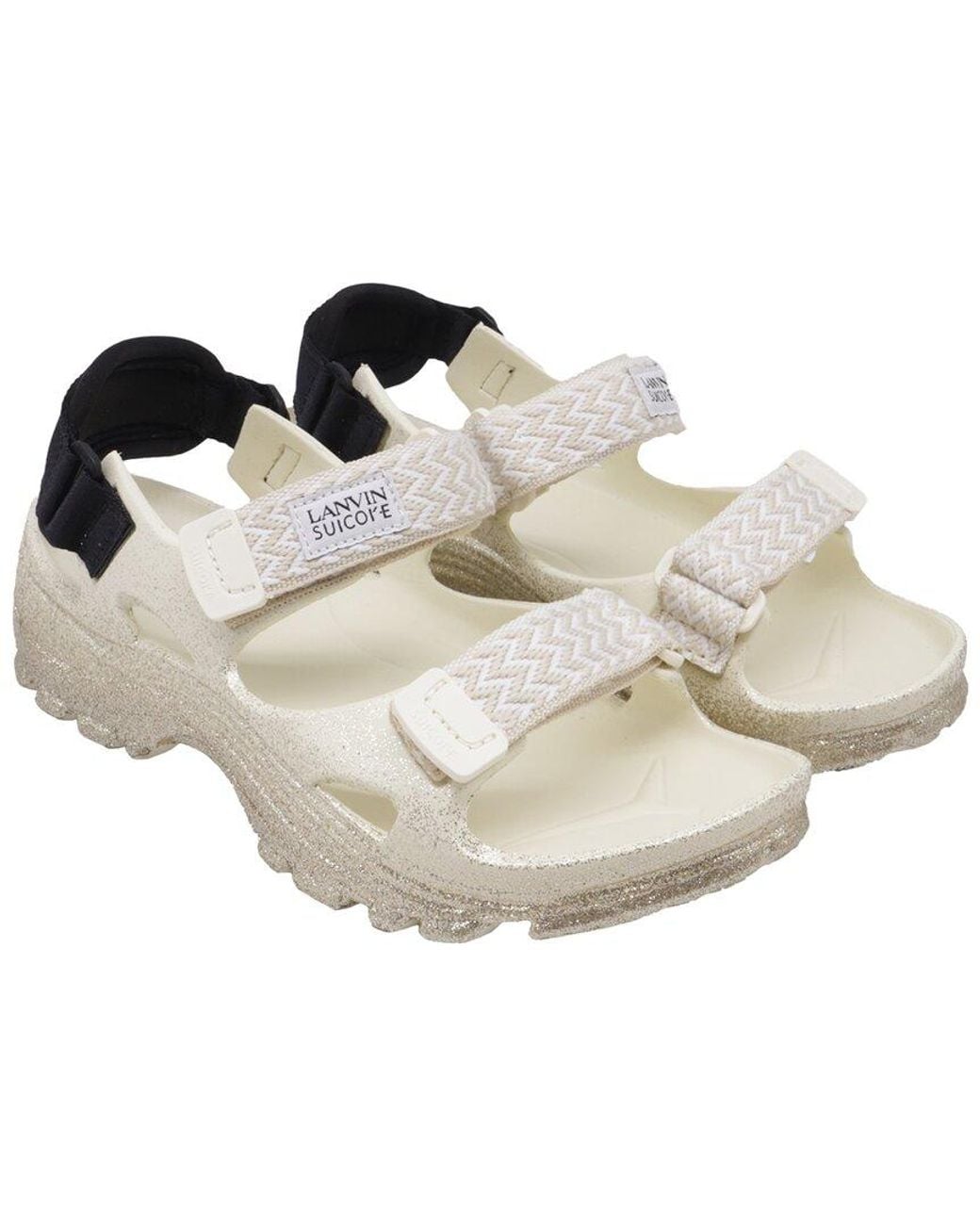 Lanvin White Rubber X Suicoke Wake Curb Lnv Sandal (Authentic Pre-Loved)