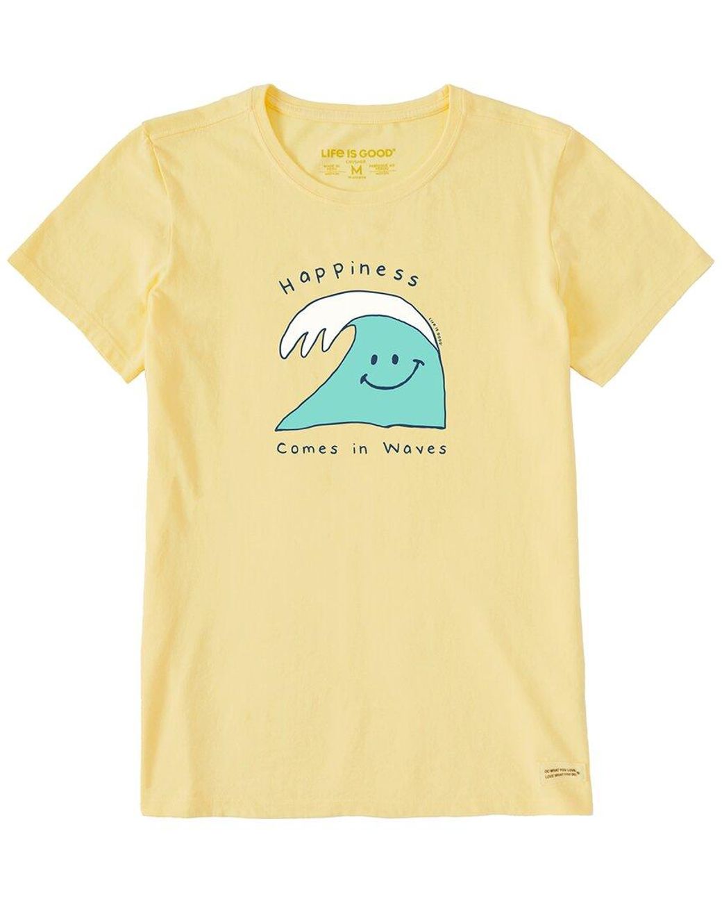 Life Is Good. Yellow Crusher T-Shirt