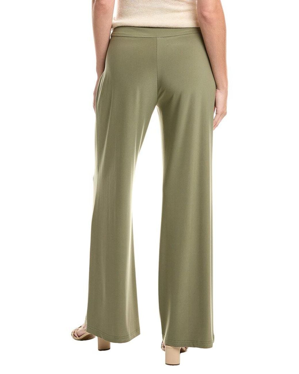 Joseph Ribkoff Green Solid Pant