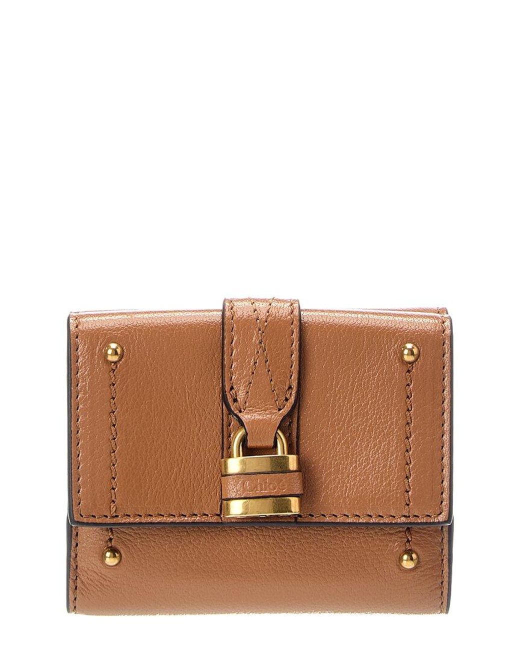 Chloé Brown Paddington Leather Card Case