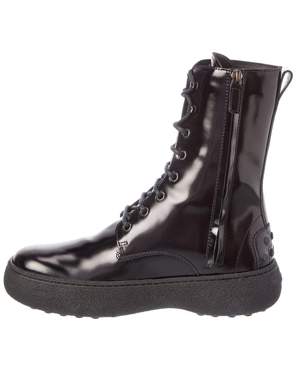 Tod's Black Leather Boot