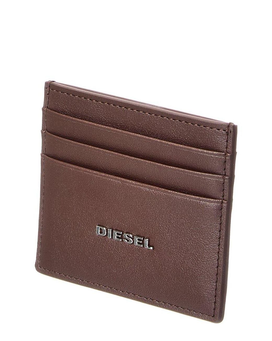 DIESEL Purple Card Holder for men