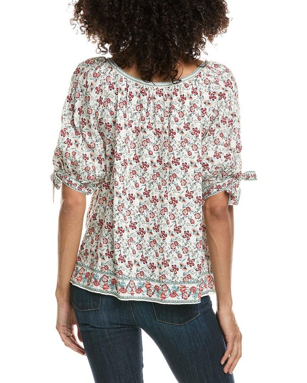 Max Studio Gray Short Sleeve Inverted Pleat Top