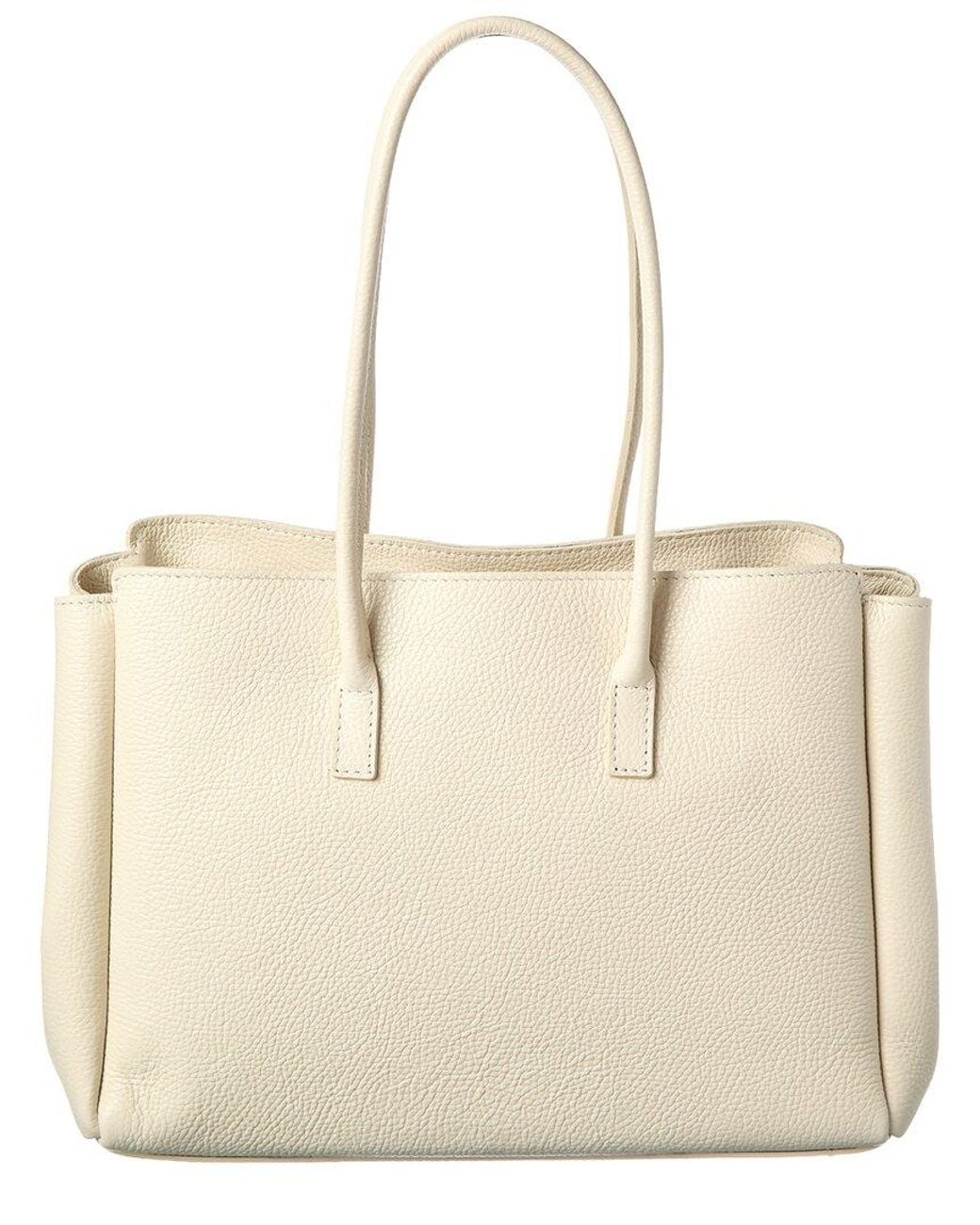 Isabella Rossetti Natural Arden Leather Handbag