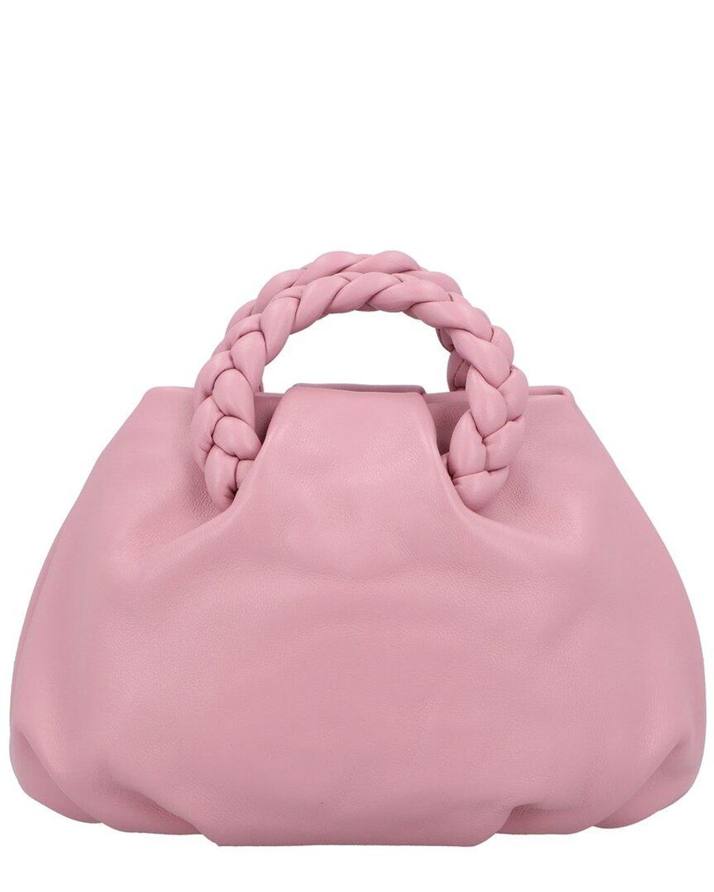 Hereu Pink Bombon Leather Top Handle Bag